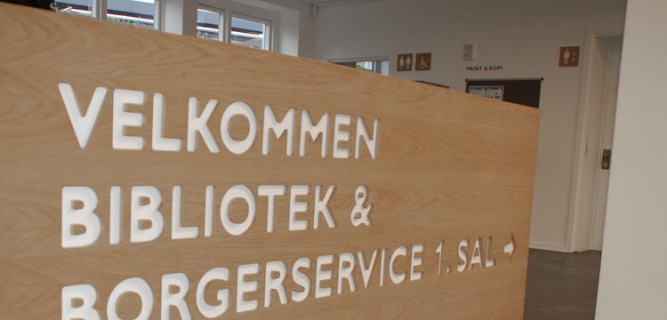 design af wayfinding til Brønshøj Bibliotek